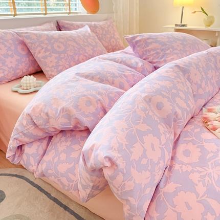 91家纺网 家纺一手货源 找家纺 （总）莱登卡奴2023新款13372全棉田园小清新四件套