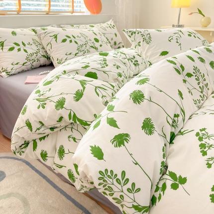 91家纺网 家纺一手货源 找家纺 （总）莱登卡奴2023新款13372全棉田园小清新四件套