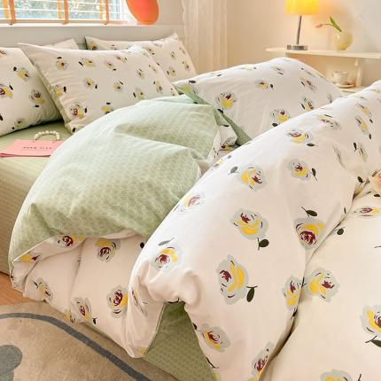 91家纺网 家纺一手货源 找家纺 （总）莱登卡奴2023新款13372全棉田园小清新四件套