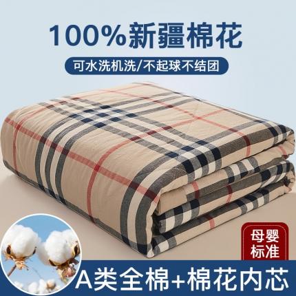 91家纺网 家纺一手货源 找家纺 悠米悠家 2025新款新疆棉花被棉花夏被水洗棉夏凉被 宝丽格