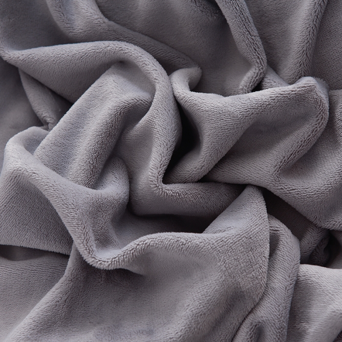 91家纺网 家纺一手货源 找家纺 大麦家纺 2024新款小清新公主风加厚牛奶绒四件套--场景二 浅灰