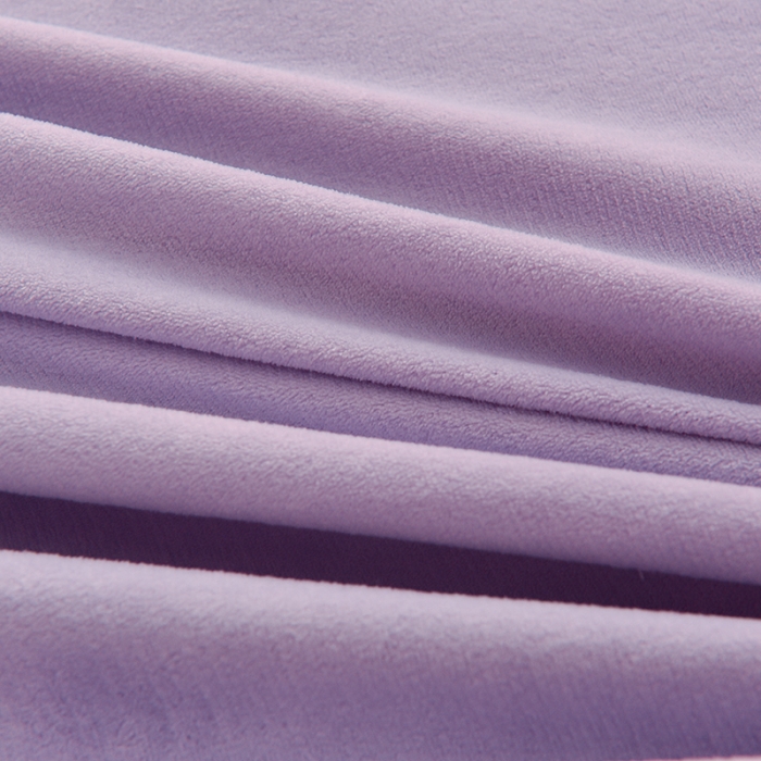 91家纺网 家纺一手货源 找家纺 大麦家纺 2024新款小清新公主风加厚牛奶绒四件套--场景二 少女紫