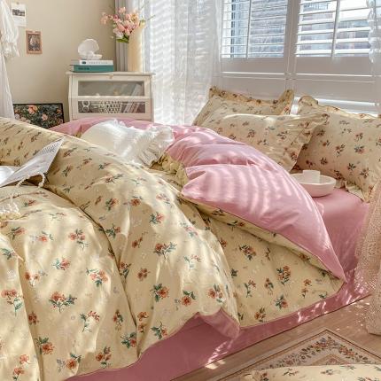 潮邦 2025新款13372全棉韩式花卉四件套【含买家秀】 花悦