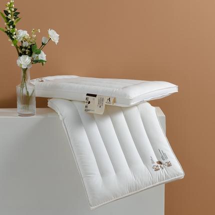 91家纺网 家纺一手货源 找家纺 仁宇枕业 2023新款A类全棉无荧光棕棉低枕