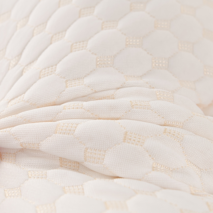 91家纺网 家纺一手货源 找家纺 仁宇枕业 2023新款超柔水立方蓝边定型低枕头