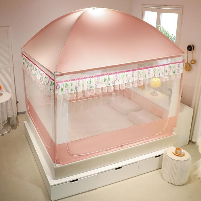 91家纺网 家纺一手货源 找家纺 冉美家纺2025坐床试蒙古包蚊帐