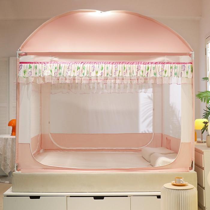 91家纺网 家纺一手货源 找家纺 冉美家纺2025坐床试蒙古包蚊帐