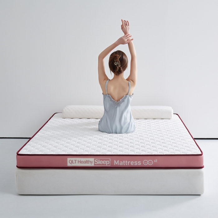 91家纺网 家纺一手货源 找家纺 （总）祁恋婷家居 2023新款A类牛奶丝乳胶记忆棉双人床垫【床垫遮盖物】