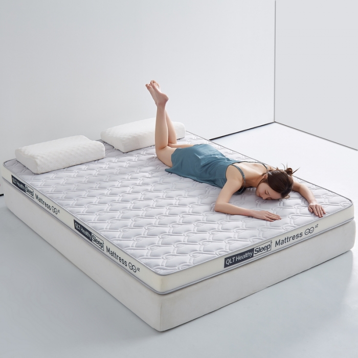 91家纺网 家纺一手货源 找家纺 祁恋婷家居 2023新款A类牛奶丝乳胶记忆棉双人床垫【床垫遮盖物】 祥云灰【字母白】