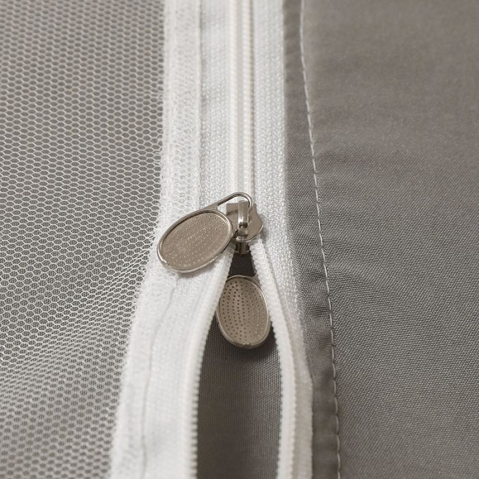 91家纺网 家纺一手货源 找家纺 2023博诺防遮光学生上下铺蚊帐 纯色灰