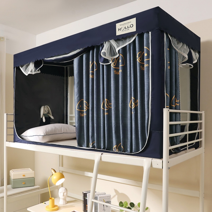 91家纺网 家纺一手货源 找家纺 2023博诺防遮光学生上下铺蚊帐 小鲸鱼