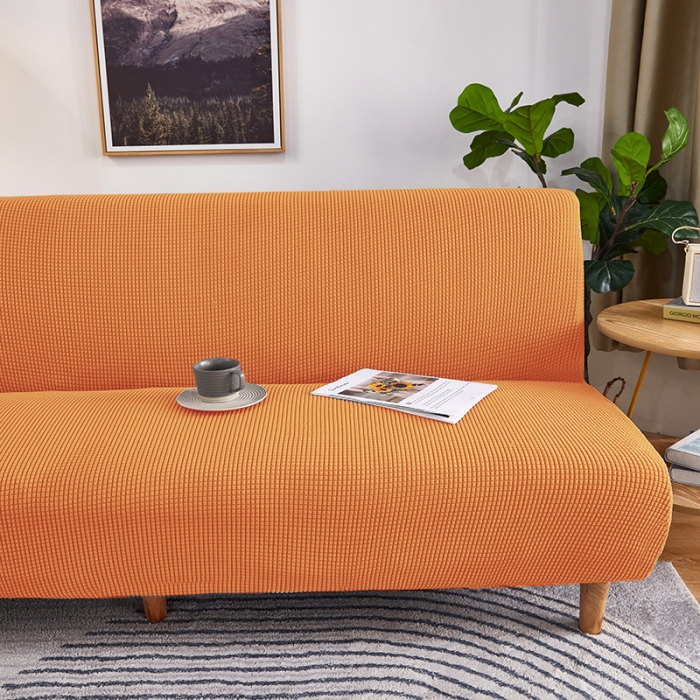 91家纺网 家纺一手货源 找家纺 丝绮鹿 2023新款玉米粒沙发床套 玉米粒-香桔橙