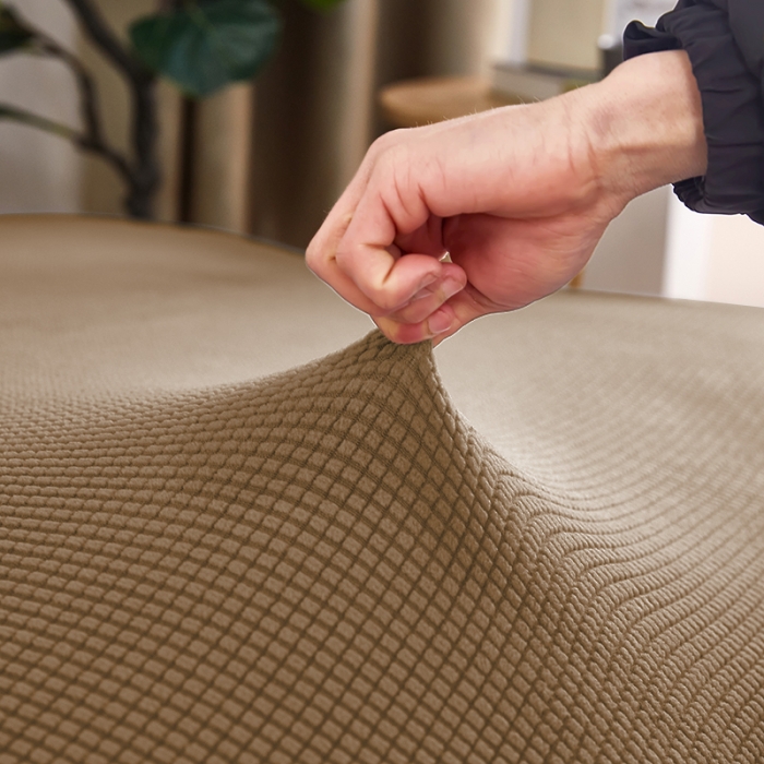 91家纺网 家纺一手货源 找家纺 丝绮鹿 2023新款玉米粒沙发床套 玉米粒-驼色