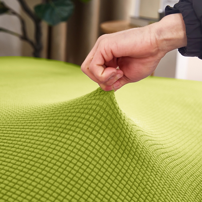 91家纺网 家纺一手货源 找家纺 丝绮鹿 2023新款玉米粒沙发床套 玉米粒-苹果绿