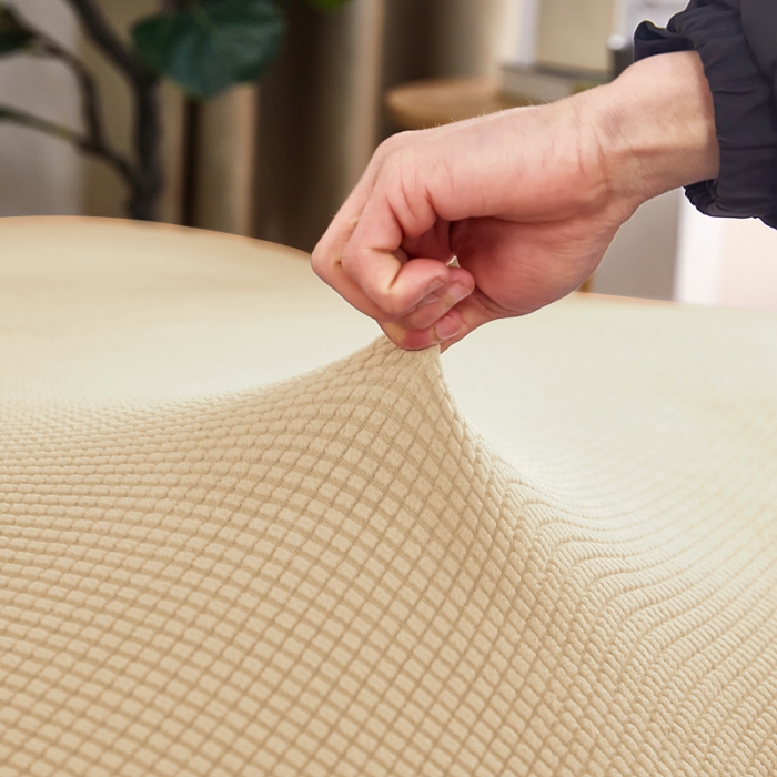 91家纺网 家纺一手货源 找家纺 丝绮鹿 2023新款玉米粒沙发床套 玉米粒-米黄