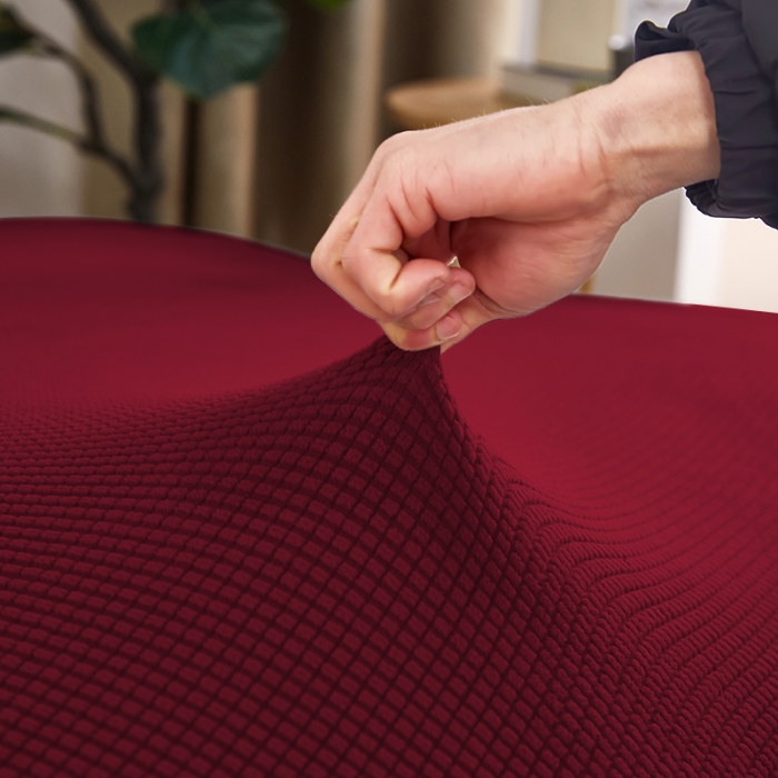 91家纺网 家纺一手货源 找家纺 丝绮鹿 2023新款玉米粒沙发床套 玉米粒-酒红