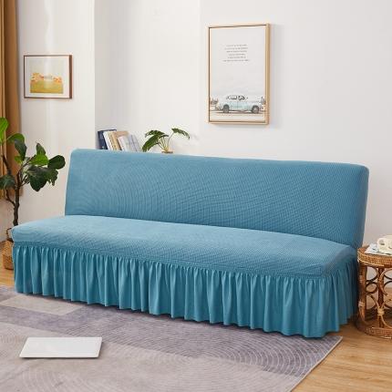 91家纺网 家纺一手货源 找家纺 （总）丝绮鹿 2023新款玉米粒裙边款沙发床套