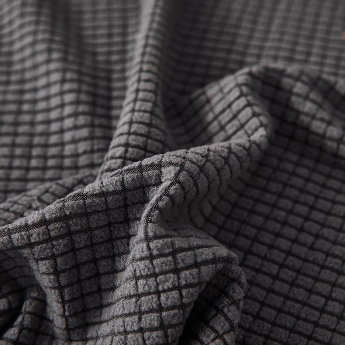 91家纺网 家纺一手货源 找家纺 丝绮鹿 2023新款玉米粒裙边款沙发床套 深灰