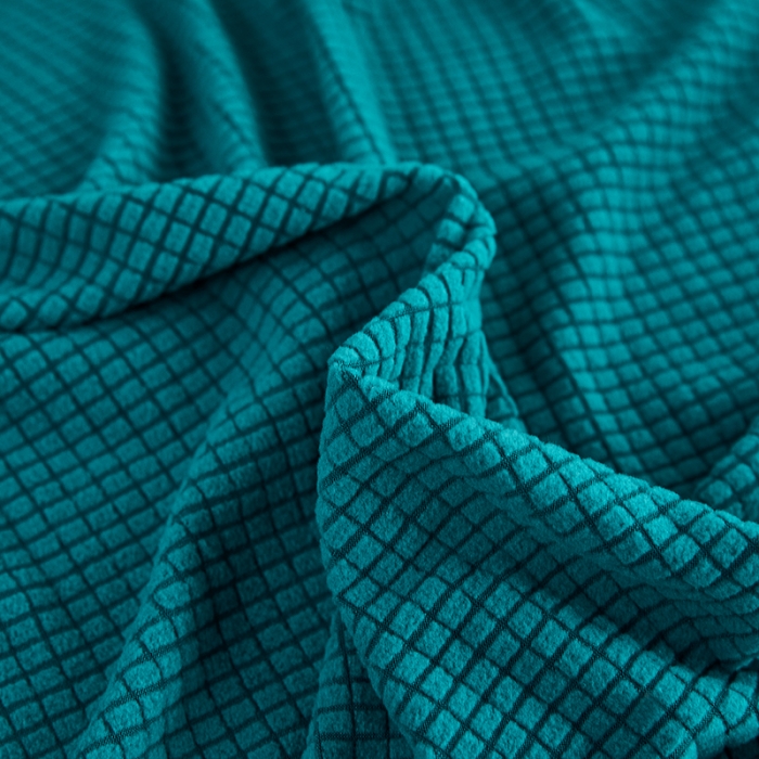 91家纺网 家纺一手货源 找家纺 丝绮鹿 2023新款玉米粒裙边款沙发床套 翡绿