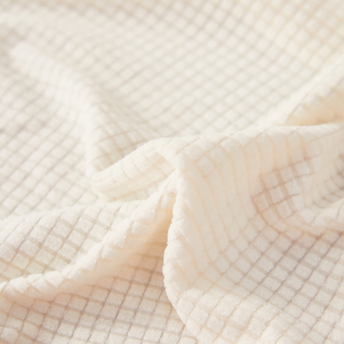 91家纺网 家纺一手货源 找家纺 丝绮鹿 2023新款玉米粒裙边款沙发床套 奶白