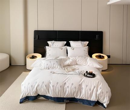 91家纺网 家纺一手货源 找家纺 （总）江涞  2023新款舒适时尚长绒棉系列四件套--魅