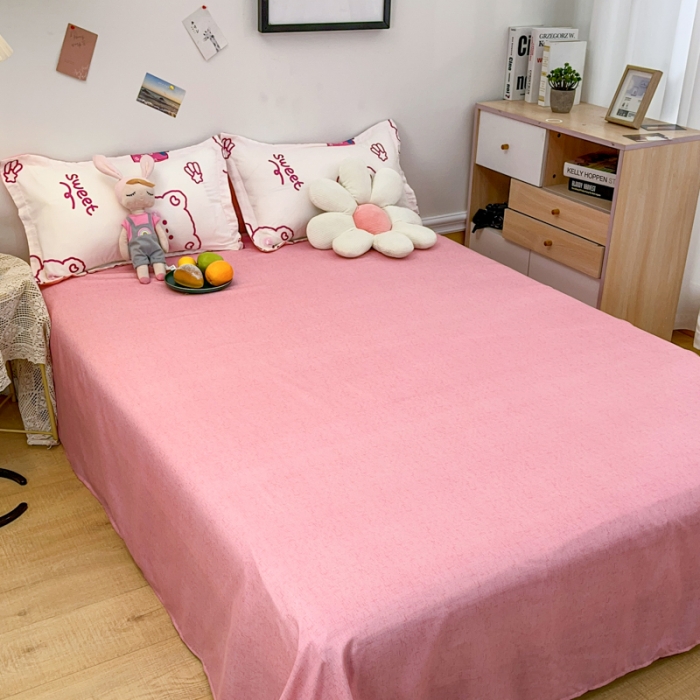 91家纺网 家纺一手货源 找家纺 乐居坊 2023新款芦荟棉四件套（3月新花型） 草莓熊仔