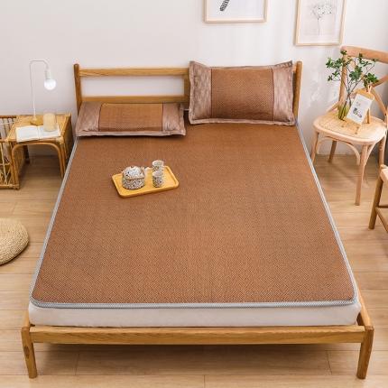 91家纺网 家纺一手货源 找家纺 小牛席业 2023新款宜家风日式两用凉席-圆角款 夏日摩卡【日式圆角款】