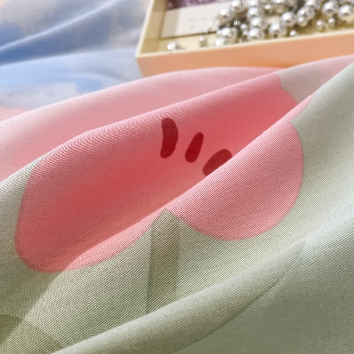 91家纺网 家纺一手货源 找家纺 绵庭 2023新款12868全棉ins小清新印花四件套 兔小贝