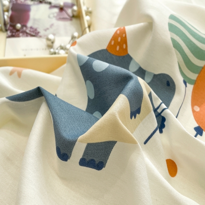 91家纺网 家纺一手货源 找家纺 绵庭 2023新款12868全棉ins小清新印花四件套 恐龙世界