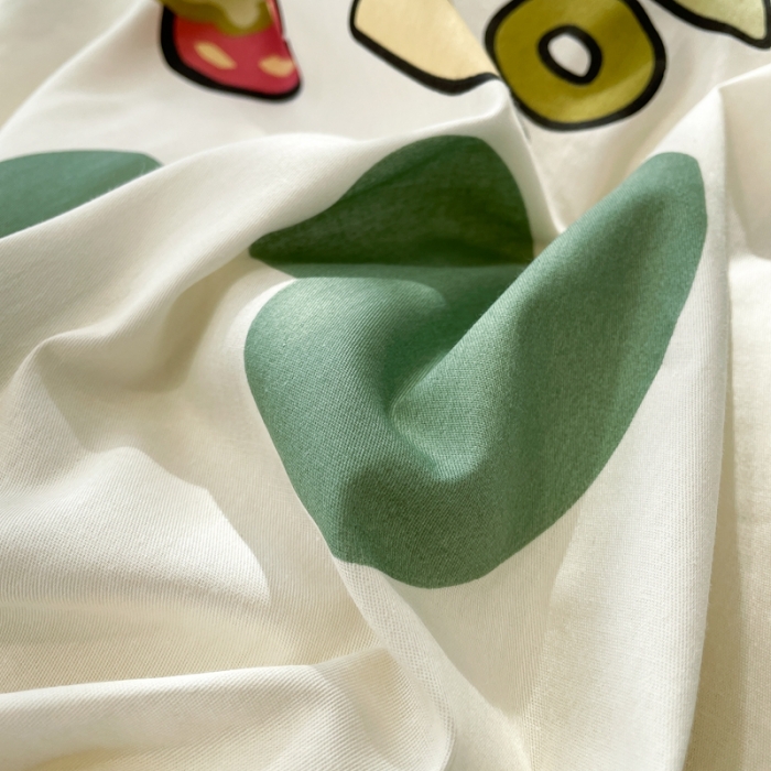 91家纺网 家纺一手货源 找家纺 绵庭 2023新款12868全棉ins小清新印花四件套 可爱猫咪