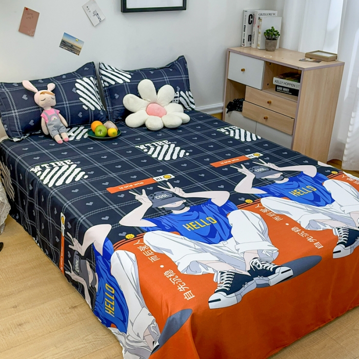 91家纺网 家纺一手货源 找家纺 乐居坊 2023新款芦荟棉四件套（3月新花型） 孤勇者