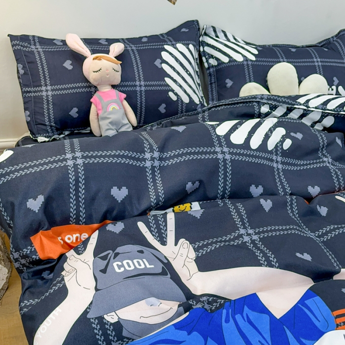 91家纺网 家纺一手货源 找家纺 乐居坊 2023新款芦荟棉四件套（3月新花型） 孤勇者