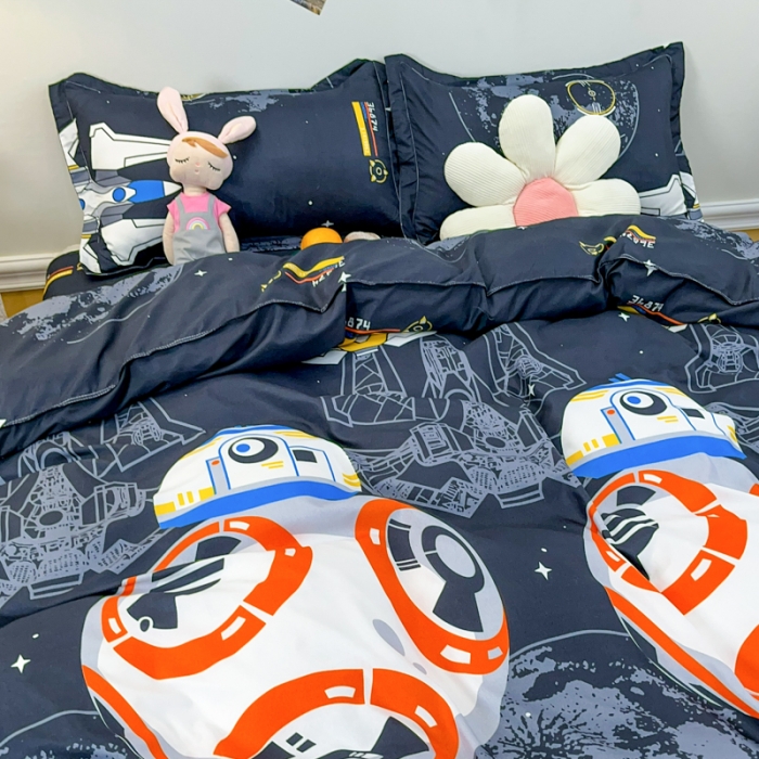 91家纺网 家纺一手货源 找家纺 乐居坊 2023新款芦荟棉四件套（3月新花型） 流浪地球