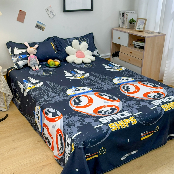 91家纺网 家纺一手货源 找家纺 乐居坊 2023新款芦荟棉四件套（3月新花型） 流浪地球