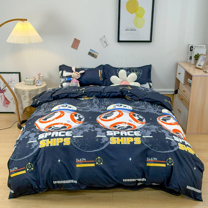 91家纺网 家纺一手货源 找家纺 乐居坊 2023新款芦荟棉四件套（3月新花型） 流浪地球