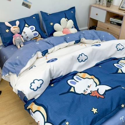 乐居坊 2023新款芦荟棉四件套（3月新花型） 梦想兔