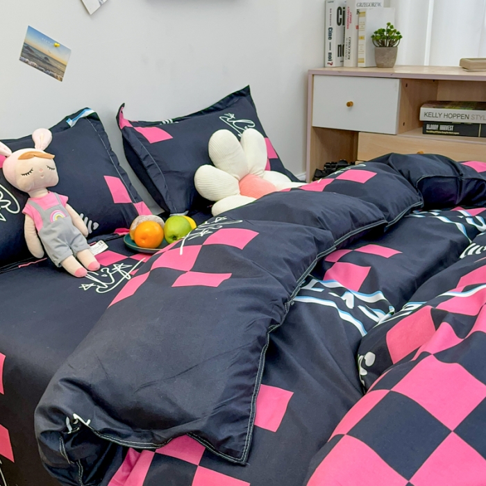 91家纺网 家纺一手货源 找家纺 乐居坊 2023新款芦荟棉四件套（3月新花型） 少女时代