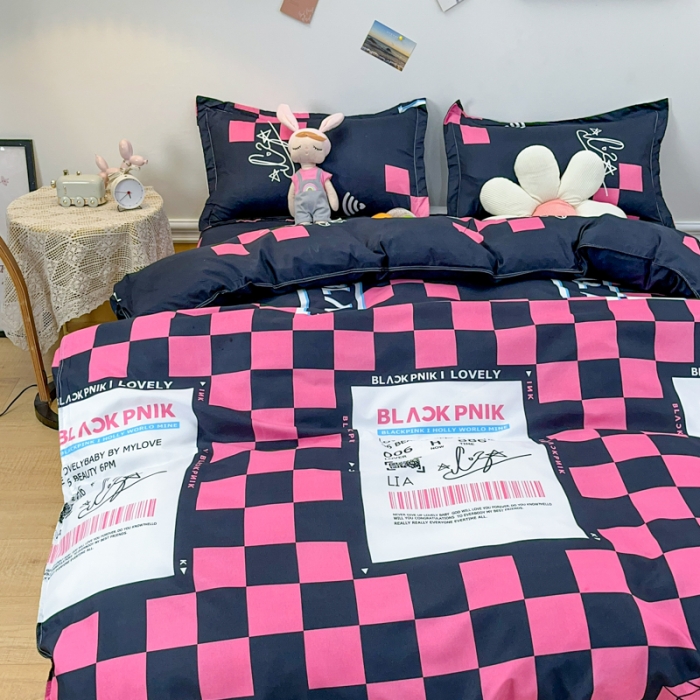 91家纺网 家纺一手货源 找家纺 乐居坊 2023新款芦荟棉四件套（3月新花型） 少女时代