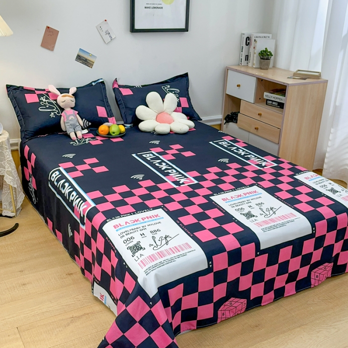 91家纺网 家纺一手货源 找家纺 乐居坊 2023新款芦荟棉四件套（3月新花型） 少女时代