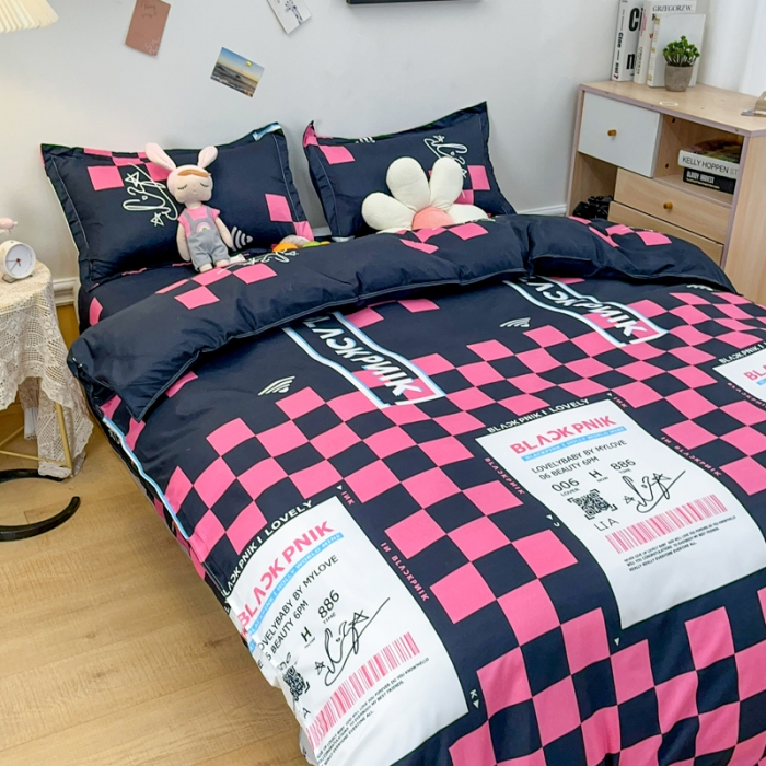 91家纺网 家纺一手货源 找家纺 乐居坊 2023新款芦荟棉四件套（3月新花型） 少女时代