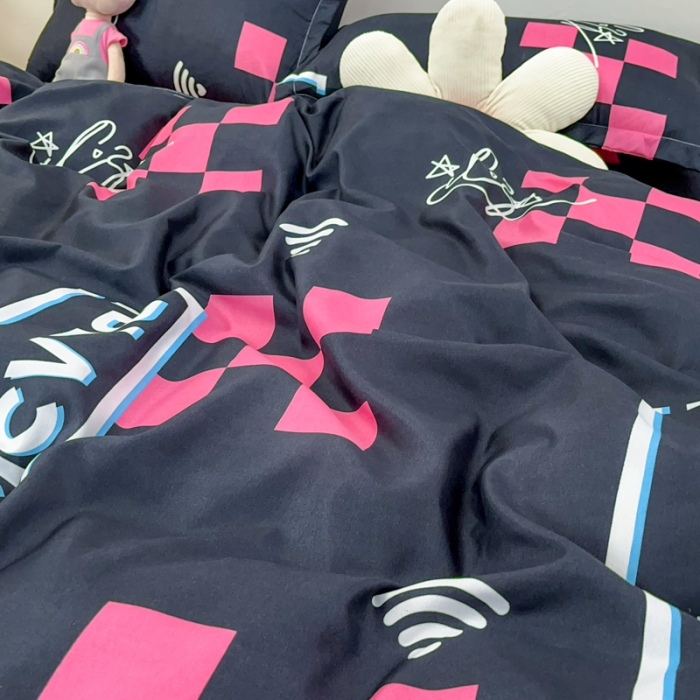 91家纺网 家纺一手货源 找家纺 乐居坊 2023新款芦荟棉四件套（3月新花型） 少女时代