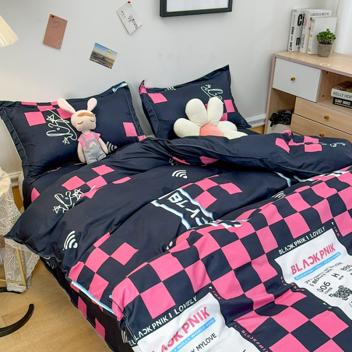 91家纺网 家纺一手货源 找家纺 乐居坊 2023新款芦荟棉四件套（3月新花型） 少女时代