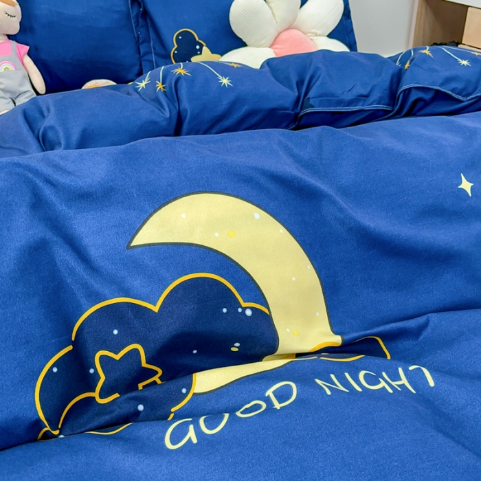 91家纺网 家纺一手货源 找家纺 乐居坊 2023新款芦荟棉四件套（3月新花型） 星辰大海