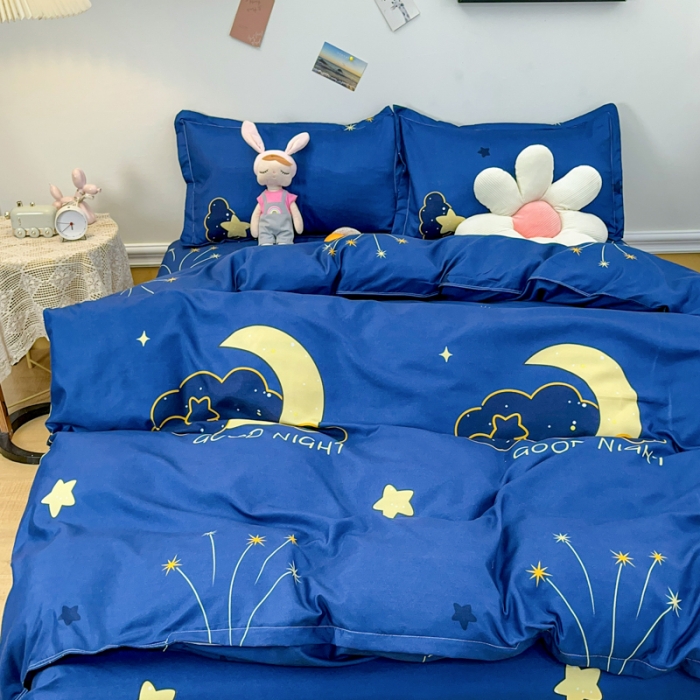 91家纺网 家纺一手货源 找家纺 乐居坊 2023新款芦荟棉四件套（3月新花型） 星辰大海