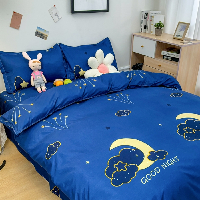 91家纺网 家纺一手货源 找家纺 乐居坊 2023新款芦荟棉四件套（3月新花型） 星辰大海