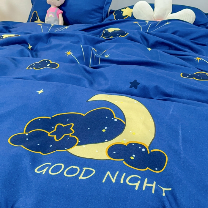 91家纺网 家纺一手货源 找家纺 乐居坊 2023新款芦荟棉四件套（3月新花型） 星辰大海