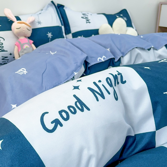 91家纺网 家纺一手货源 找家纺 乐居坊 2023新款芦荟棉四件套（3月新花型） 星座爱情