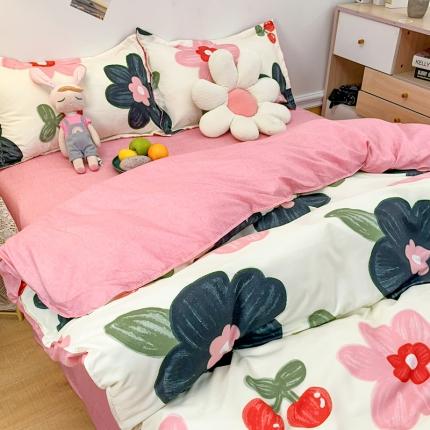 乐居坊 2023新款芦荟棉四件套（3月新花型） 樱花细雨