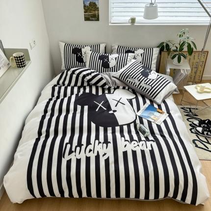 91家纺网 家纺一手货源 找家纺 （总）摩卡 2024新款博主风水洗真丝四件套