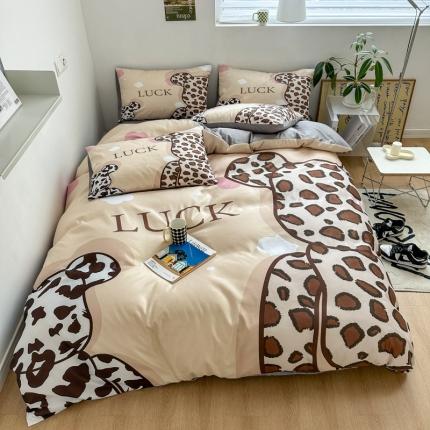 91家纺网 家纺一手货源 找家纺 （总）摩卡 2024新款博主风水洗真丝四件套